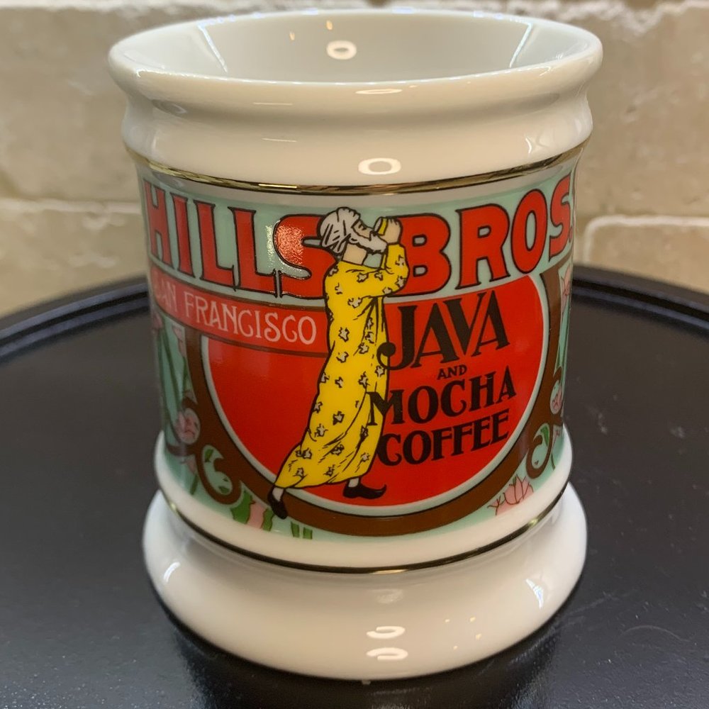 Franklin Mint Vintage HILLS BROS. COFFEE Porcelain Mug The Corner Store